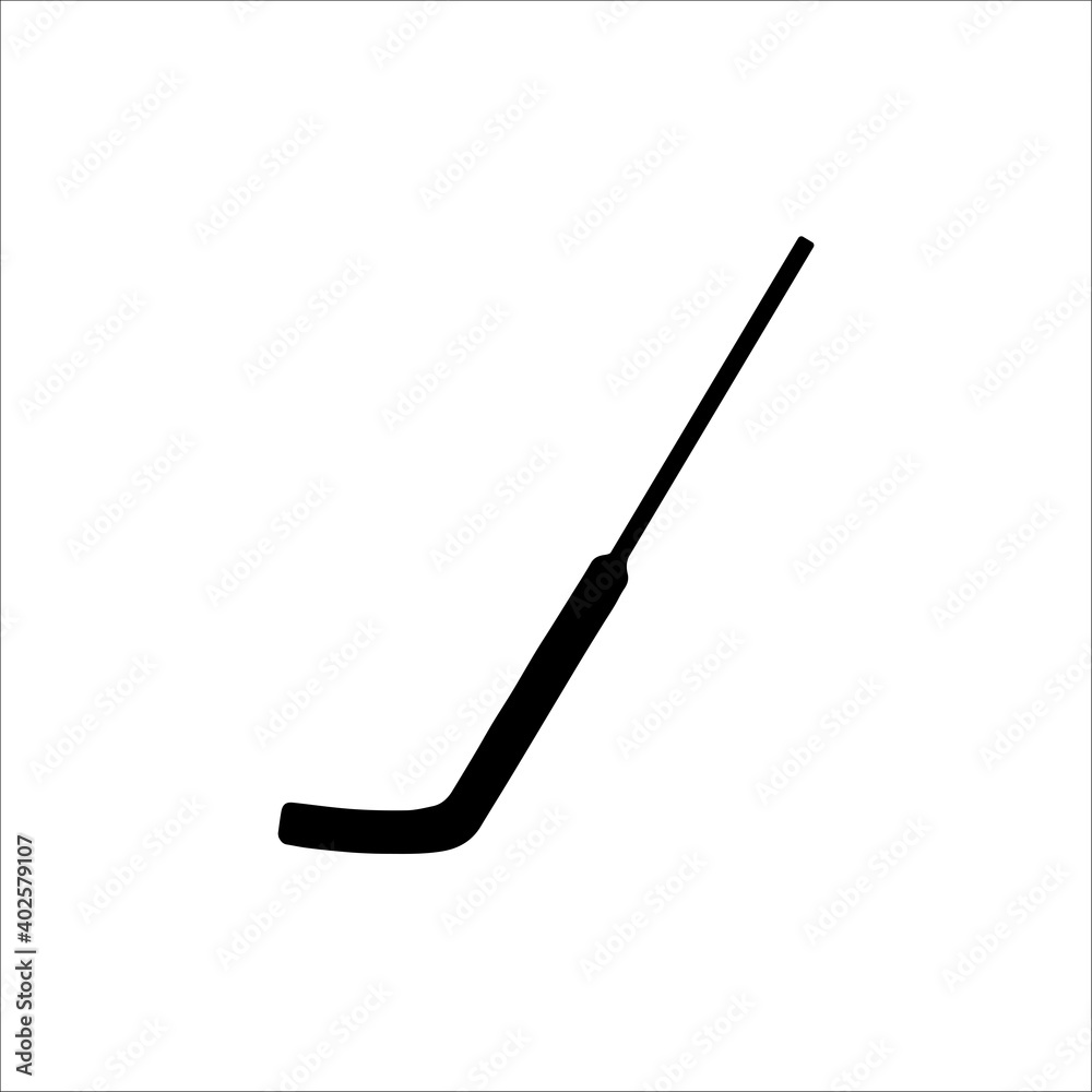 goalie's stick. vector flat icon goalie's stick. vector flat icon