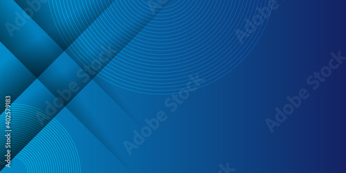 Modern dark blue abstract background with circle pattern. Trendy dark blue grey color of 2021 background. Suit for business, corporate, institution, party, festive, seminar, and talks