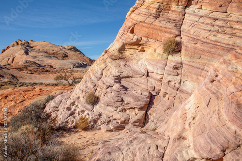 Colorful Aztec Desert Sandstone Formation in Nevada   s Valley of Fire State Park