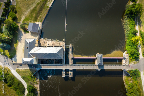 Wallpaper Mural hydropower plant from top Torontodigital.ca