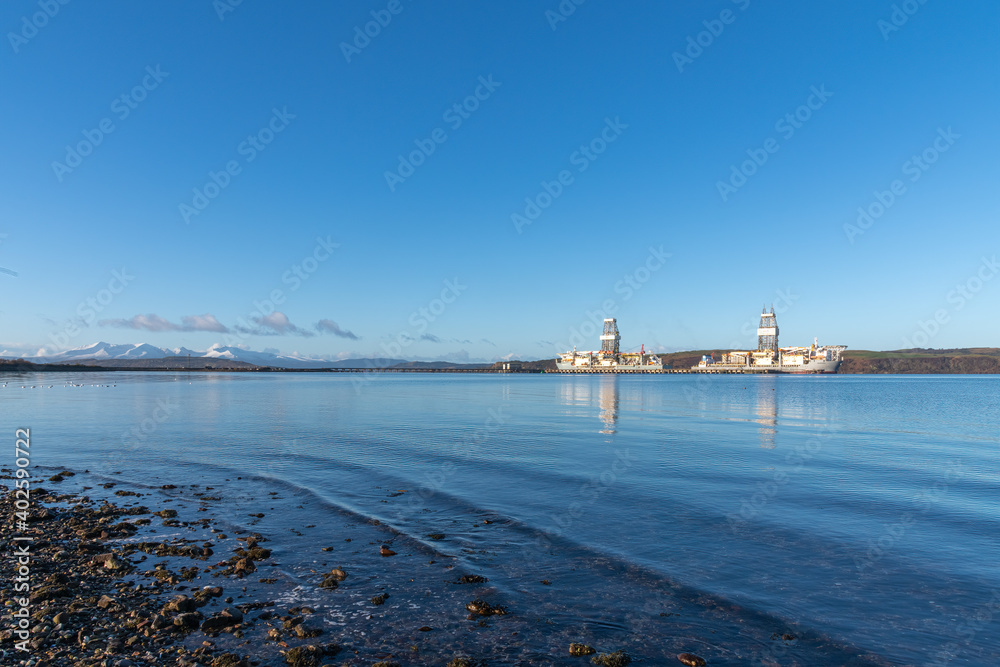 Two DrillShips Berthed at Hunterston Termional Scotland