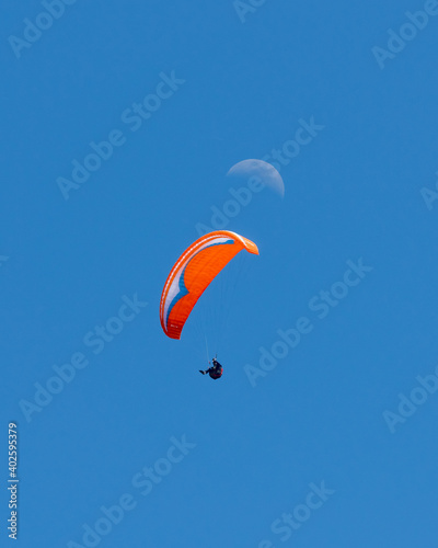 paraglider in the sky