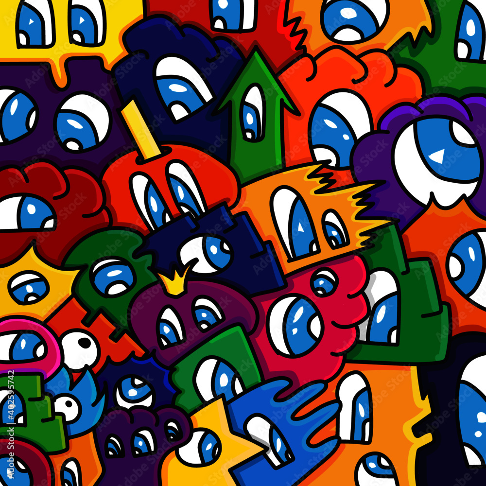 Obraz premium doodle