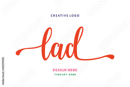 LAD lettering logo is simple, easy to understand and authoritative