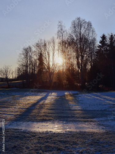 the selected cultural landscape of knai, hurdal, norway photo