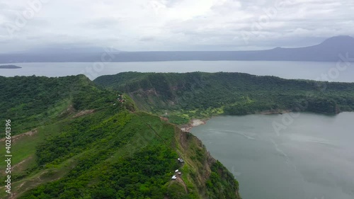 Taal is an active volcano with crater lake in the Philippines, a popular tourist attraction in the country. Tagaytay, Philippines.