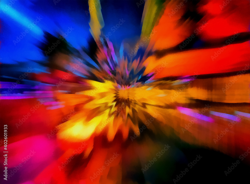 Obraz premium Explosion der Farben