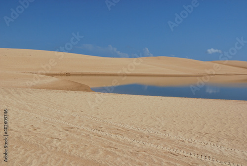 Sand Dunes ans Lagoons in Lencois Maranhenses National Park, Brazil