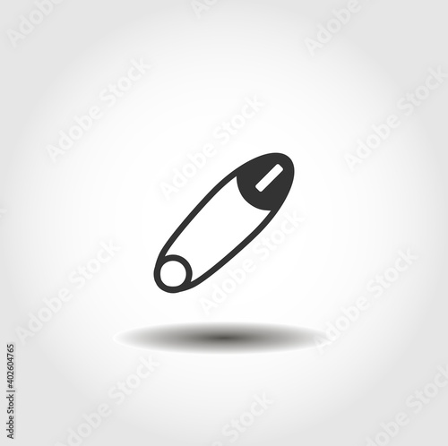 clothes pin isolated vector icon. clothes design element