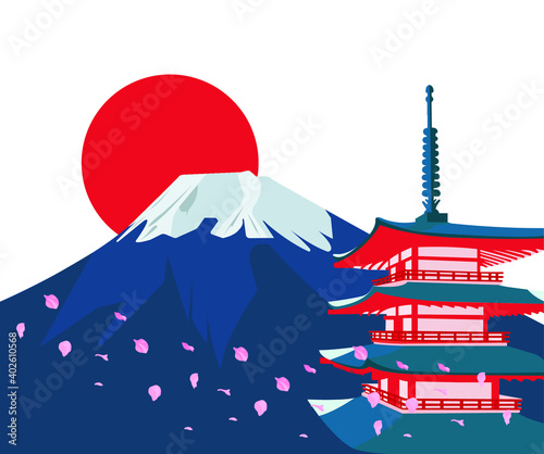 
Mount Fuji and Himeji Castle, a Japan landmark