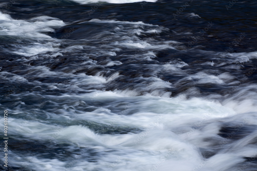 cascades over rocks