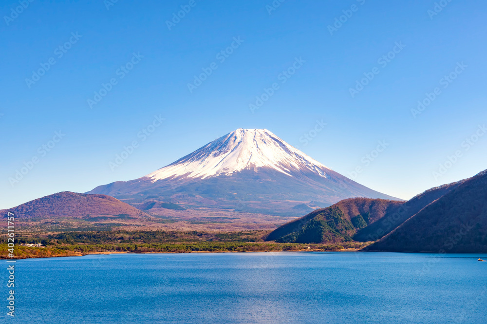 Fuji Mountain at Lake Motosu, Japan