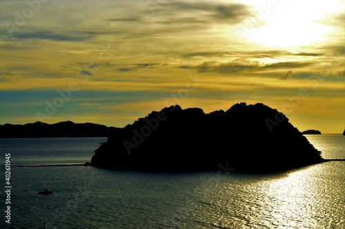 sillhouette of el nido island