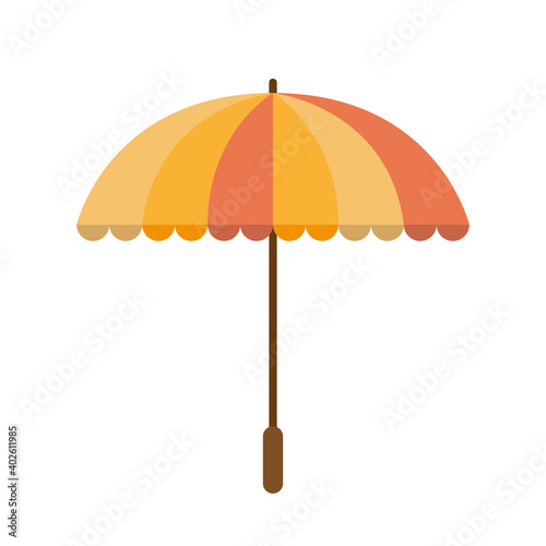 striped umbrella isolated vector design