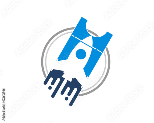Ticket launch with rocket launch inside