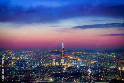 Seoul city skyline photo