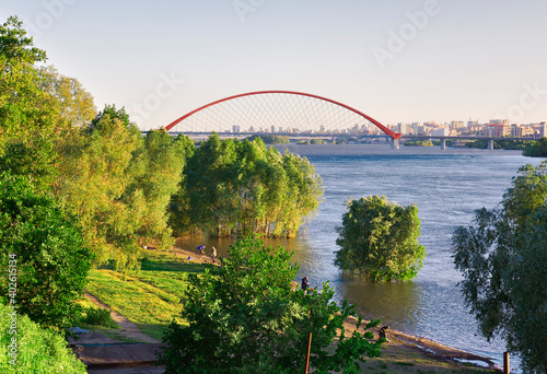 Bugrinskij bridge across the Ob