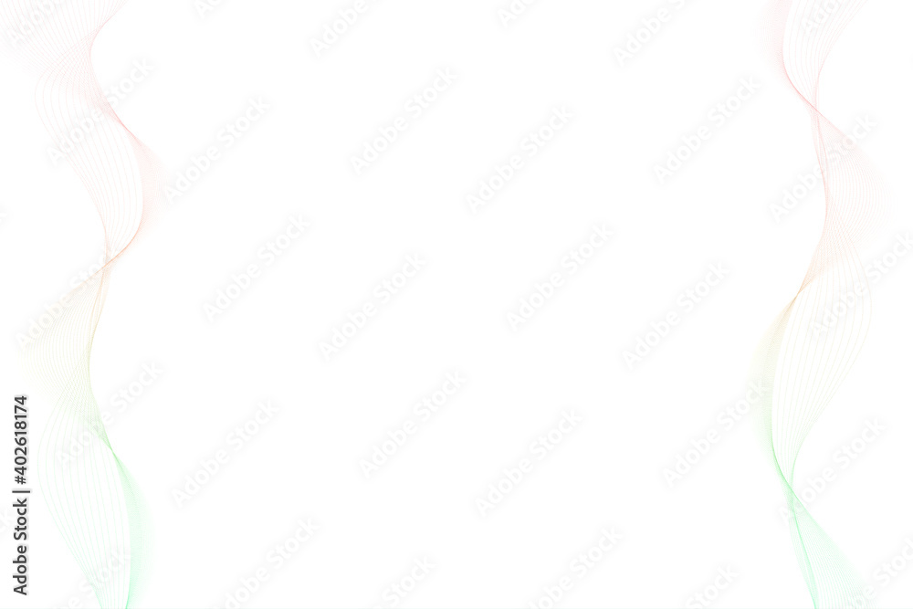Obraz premium Abstract_wave_lines_white_background