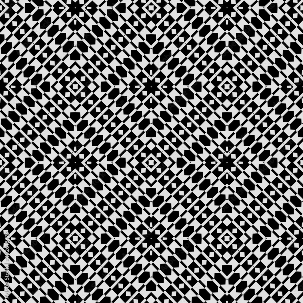 Black and white texture. Abstract seamless geometric pattern.
Black and white texture. Abstract seamless geometric pattern.