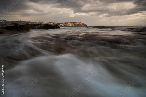 Bondi Beach at sunset, Sydney Australia