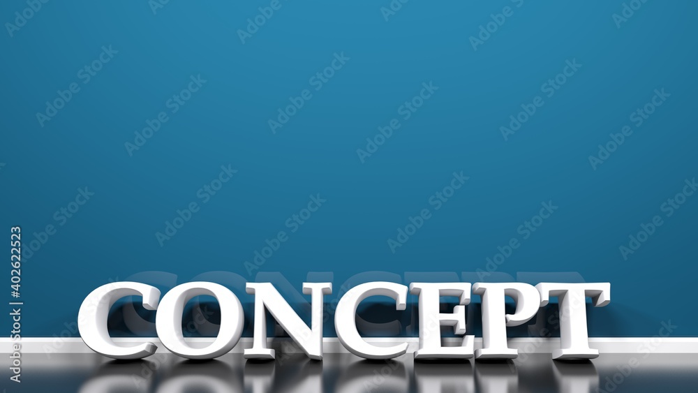 CONCEPT write leaning at blue wall - 3D rendering illustration CONCEPT write leaning at blue wall - 3D rendering illustration