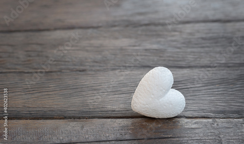 heart on a wooden background