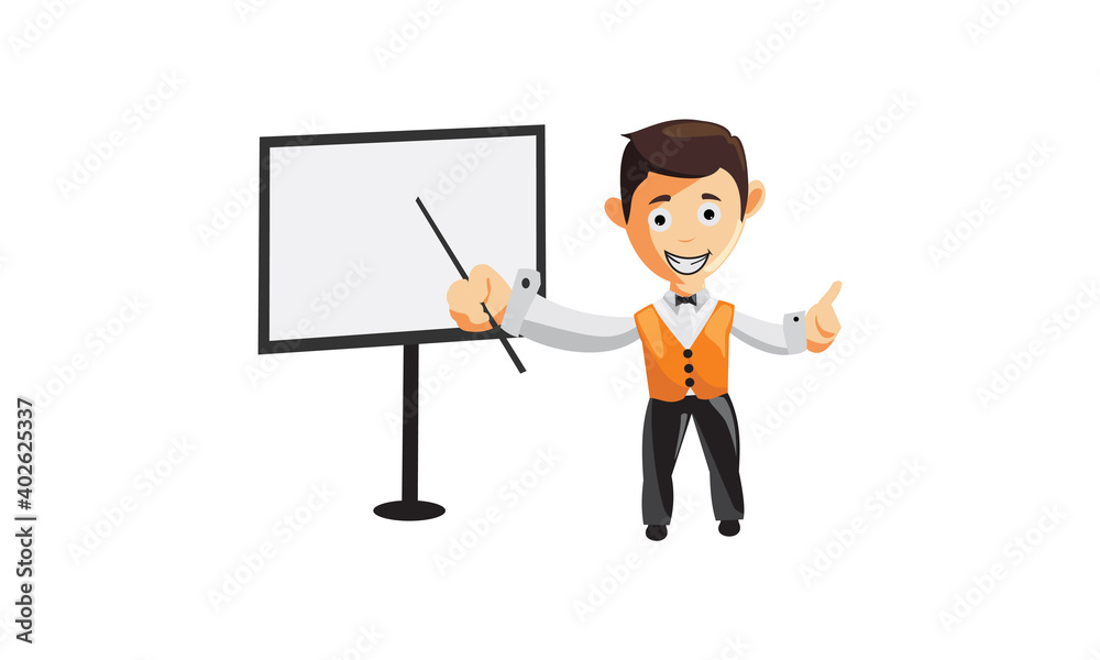 character job cloth chef waiter CLOTHES blank whiteboard character job cloth chef waiter CLOTHES blank whiteboard