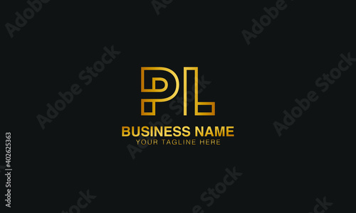 PL P L initial logo | initial based abstract modern minimal creative logo, vector template image. luxury logotype logo, real estate homie logo. typography logo. initials logo.