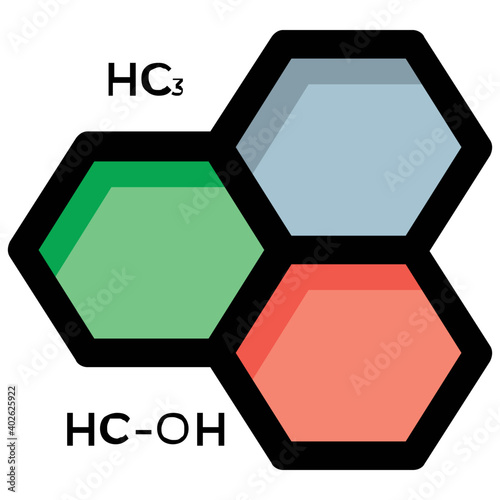 Molecular chain vector icon