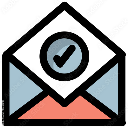 Vector illustration of sent mail