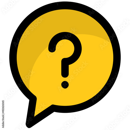 Vector icon of FAQ