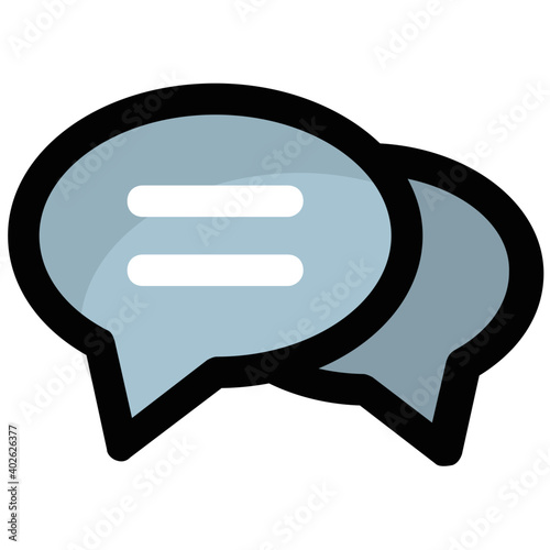 Vector illustration of bubbles, representing online conversations