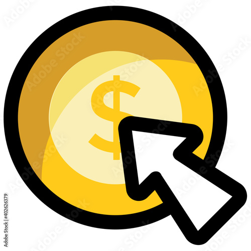 Vector illustration of pay per click
