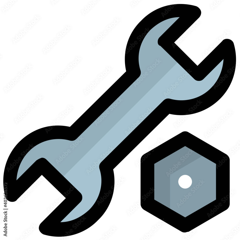Vector illustration of maintenance tool Vector illustration of maintenance tool