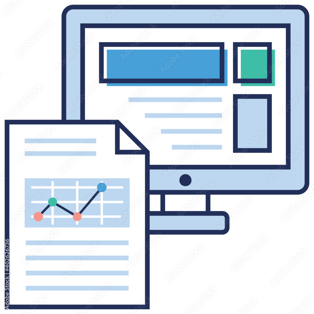 Fototapeta premium Web Coding Report