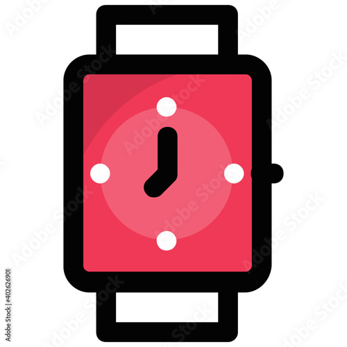 Vector icon of a wristwatch