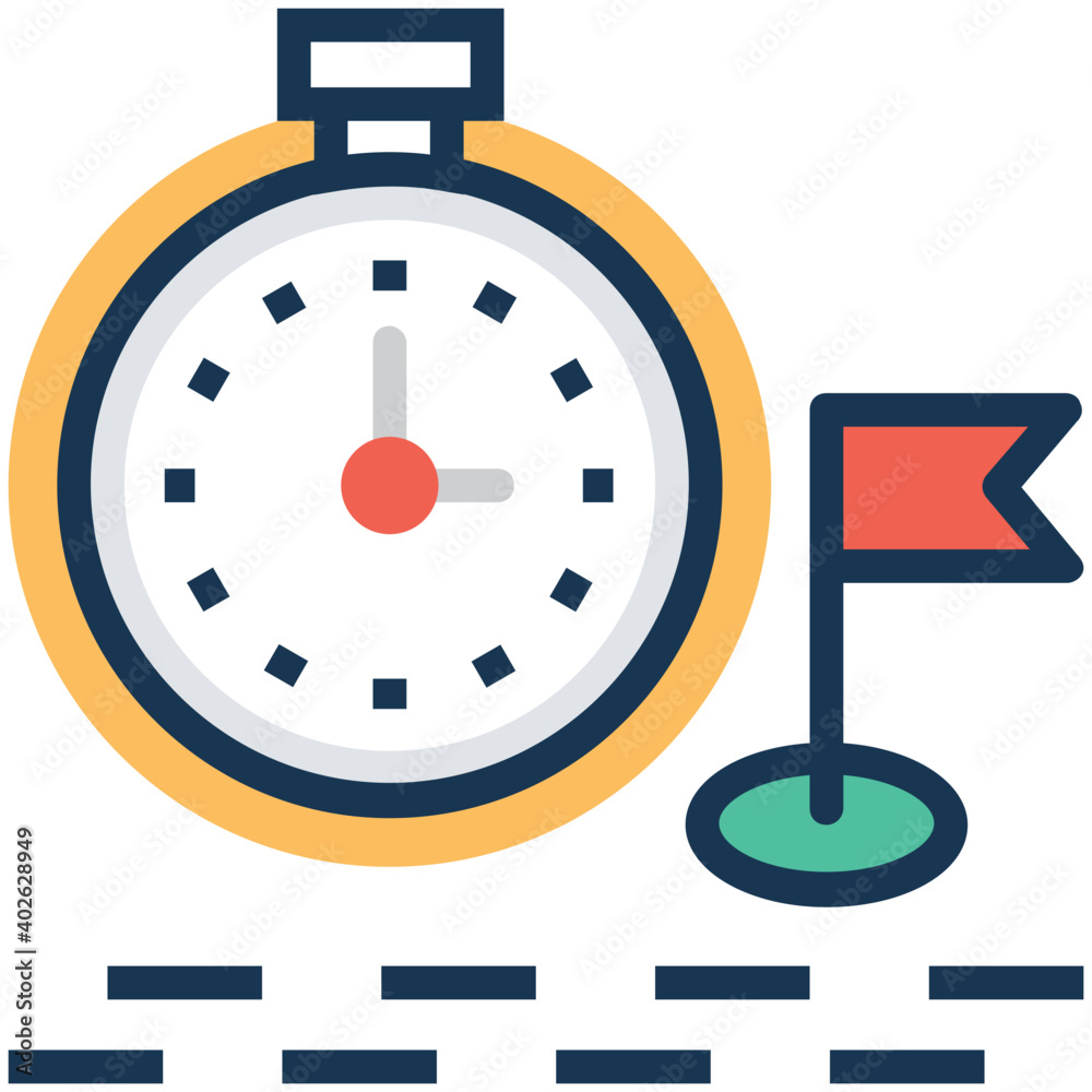 Project Deadline and task limit Vector Icon Project Deadline and task limit Vector Icon