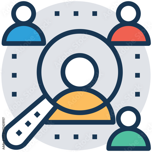 Talent hunt and Recruitment process Vector Icon