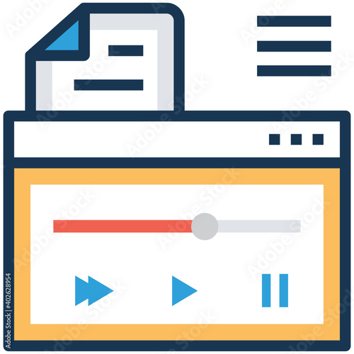 Graphic illustration of Transcripted Content Vector