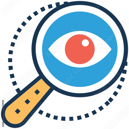 Preview icon with web visibility Vector illustration