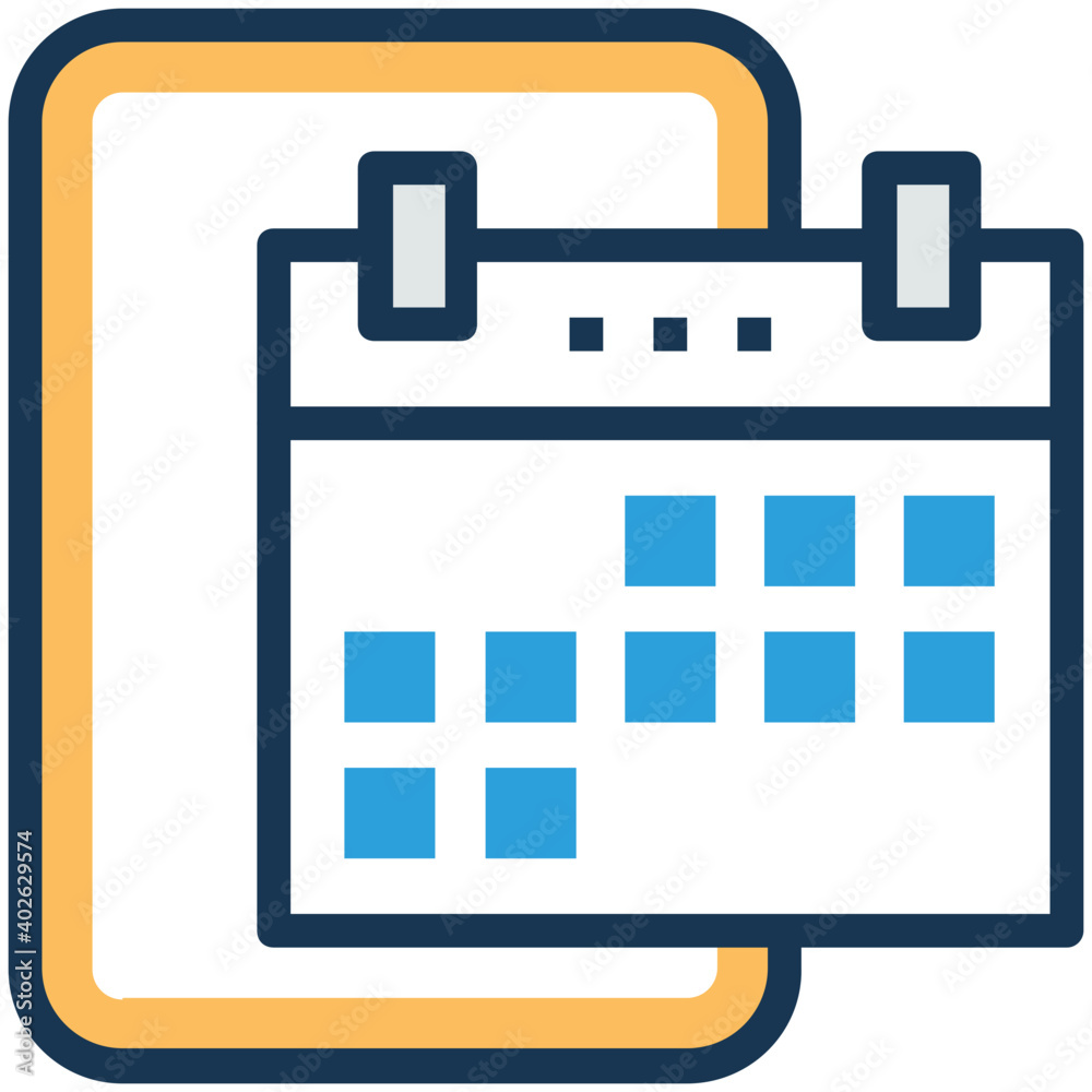 Work Schedule and time management Vector Icon Work Schedule and time management Vector Icon