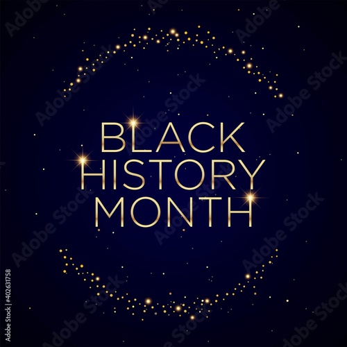 Black History Month Background Design. Vector Illustration.