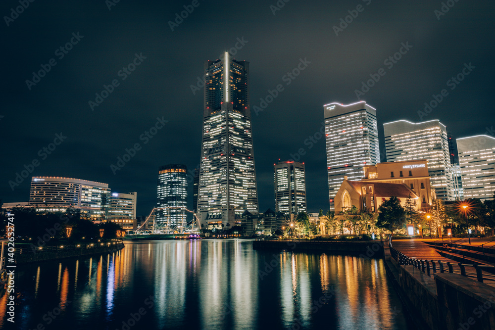 Obraz premium Yokohama Night View