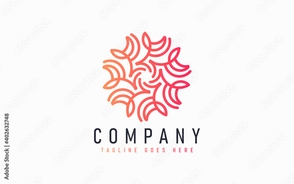 Abstract Modern Logo Design Based From Circular Round Lines. Geometric Colorful Lines Symbol. Usable For Business, Community, Foundation, Services, Tech, Company. Vector Logo Design Illustration. Abstract Modern Logo Design Based From Circular Round Lines. Geometric Colorful Lines Symbol. Usable For Business, Community, Foundation, Services, Tech, Company. Vector Logo Design Illustration.