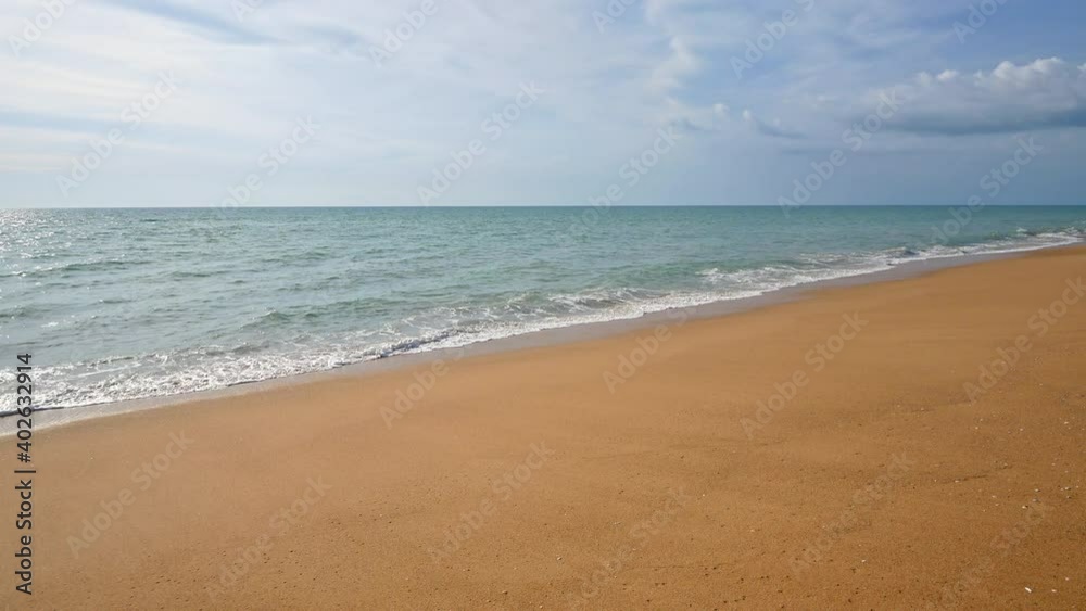 Tropical beautiful landscape of sea ocean around sand with white cloud blue sky for nature background
Tropical beautiful landscape of sea ocean around sand with white cloud blue sky for nature background