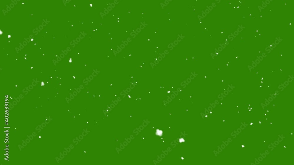 Snow falling on green screen background Snow falling on green screen background