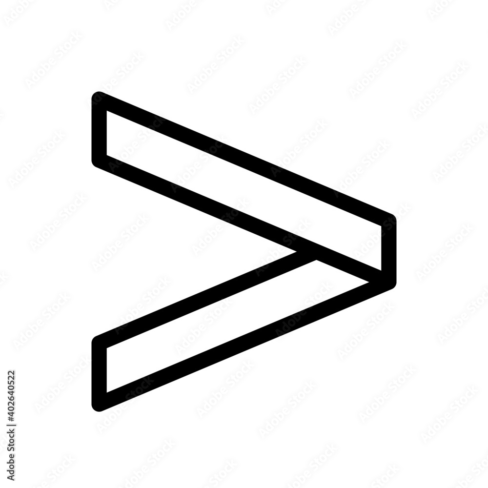 Greater than stock vector adobe stock