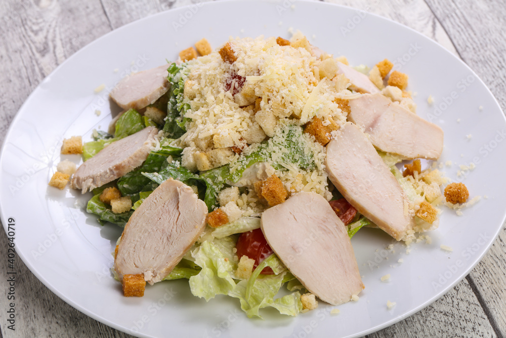 Caesar salad with chicken breast Caesar salad with chicken breast