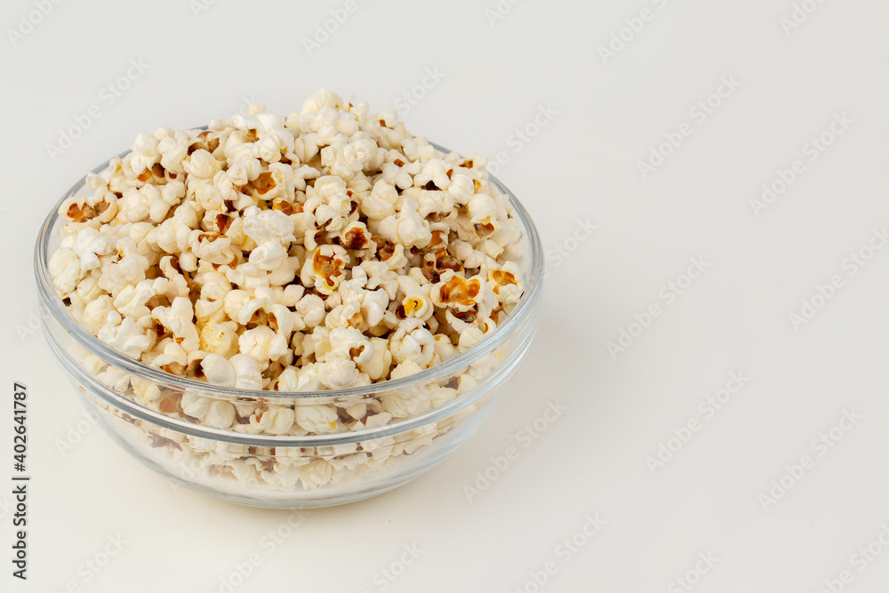 Popcorn in bucket for watching movie Popcorn in bucket for watching movie