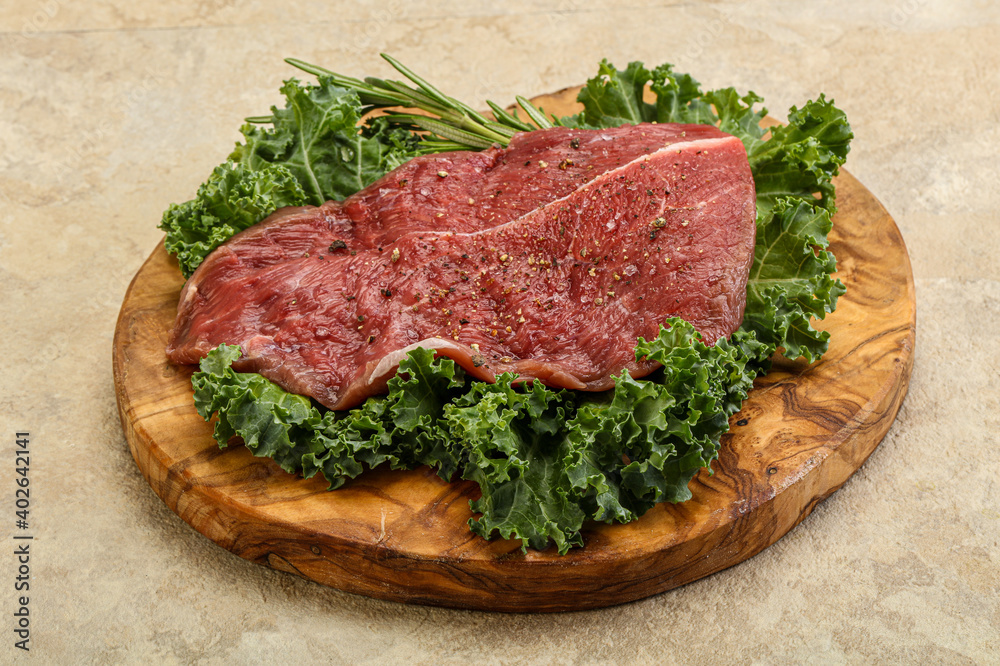 Raw beef steak for grill